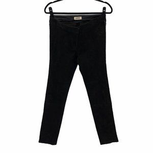 L'Agence Black Suede Leather Pants